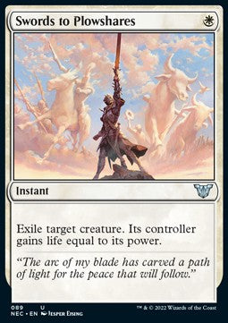 Swords to Plowshares - Commander: Kamigawa: Neon Dynasty (Uncommon) [NEC-89]