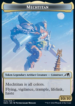Mechtitan Token (Artifact 10/10) - Kamigawa: Neon Dynasty: Extras (Token) [XNEO-T14]