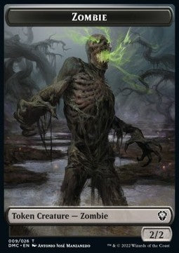 Zombie Token (Black 2/2) - Commander: Dominaria United: Extras (Token) [XDMC-T09]