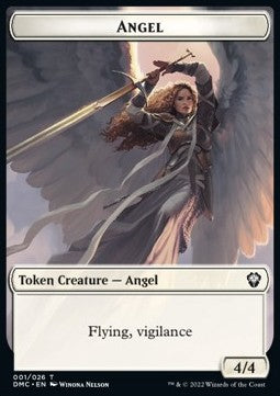 Angel Token (White 4/4 Vigilance) - Commander: Dominaria United: Extras (Token) [XDMC-T01]