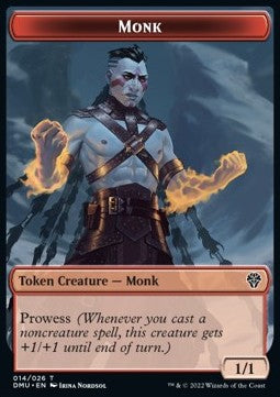 Monk Token (Red 1/1) - Dominaria United: Extras (Token) [XDMU-T14]