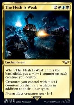 The Flesh Is Weak - Universes Beyond: Warhammer 40,000 (Rare) [40K-122]