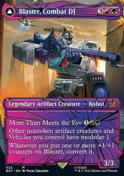 Blaster, Combat DJ // Blaster, Morale Booster (V.2) - Universes Beyond: Transformers (Mythic) [BOT-22]
