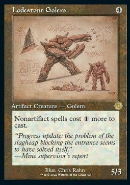 Lodestone Golem (V.2) - Retro Frame Artifacts (Rare) [BRR-92]