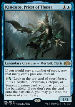 Kenessos, Priest of Thassa - Jumpstart 2022 (Rare) [J22-13]