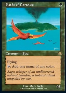 Birds of Paradise (V.1) - Dominaria Remastered: Extras (Rare) [XDMR-336]