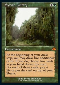 Sylvan Library (V.1) - Dominaria Remastered: Extras (Mythic) [XDMR-350]
