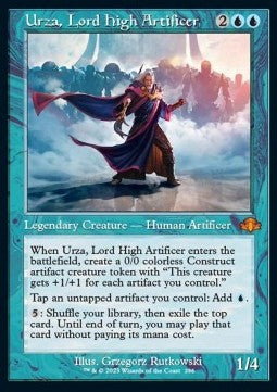 Urza, Lord High Artificer (V.1) - Dominaria Remastered: Extras (Mythic) [XDMR-296]