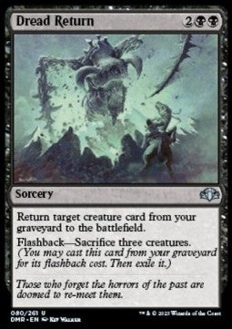 Dread Return - Dominaria Remastered (Uncommon) [DMR-80]
