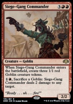 Siege-Gang Commander - Dominaria Remastered (Rare) [DMR-136]