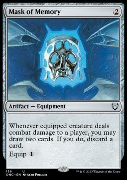Mask of Memory - Commander: Phyrexia: All Will Be One (Uncommon) [ONC-136]