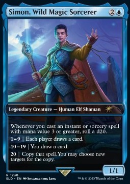 Simon, Wild Magic Sorcerer - Secret Lair Drop Series: Secret Lair x Dungeons & Dragons: Honor Among Thieves (Rare) [SLDHAT-1238]