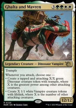 Ghalta and Mavren (V.2) - March of the Machine: Promos (Rare) [PMOM-225]