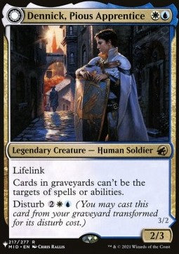 Dennick, Pious Apprentice // Dennick, Pious Apparition - Secret Lair Commander Deck: From Cute to Brute (Rare) [SLCFCB-217]