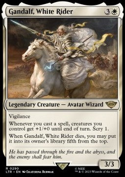 Gandalf, White Rider (V.1) - The Lord of the Rings: Tales of Middle-earth: Extras (Rare) [XLTR-290]