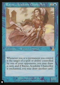 Rayne, Academy Chancellor