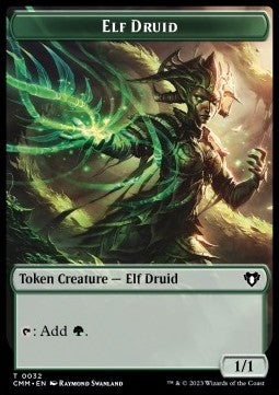 Elf Druid Token (G 1/1) // The Monarch - Commander Masters: Extras (Token) [XCMM-T 32/50]