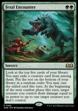 Feral Encounter - Wilds of Eldraine (Rare) [WOE-169]