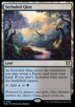 Secluded Glen - Commander: Wilds of Eldraine (Rare) [WOC-166]