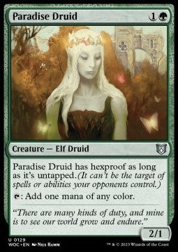 Paradise Druid - Commander: Wilds of Eldraine (Uncommon) [WOC-129]