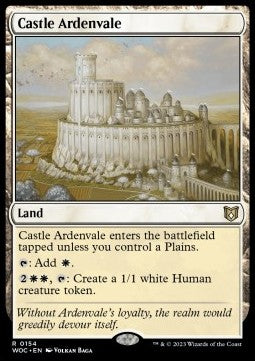 Castle Ardenvale - Commander: Wilds of Eldraine (Rare) [WOC-154]