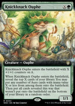 Knickknack Ouphe - Commander: Wilds of Eldraine: Extras (Rare) [XWOC-54]