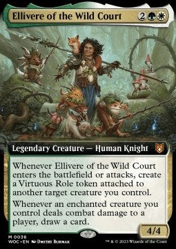 Ellivere of the Wild Court (V.1) - Commander: Wilds of Eldraine: Extras (Mythic) [XWOC-36]