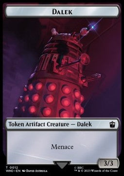 Dalek Token (A 3/3) // Treasure Token (V.4) - Universes Beyond: Doctor Who: Extras (Token) [XWHO-T 12/31]