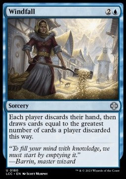 Windfall - Commander: The Lost Caverns of Ixalan (Uncommon) [LCC-180]