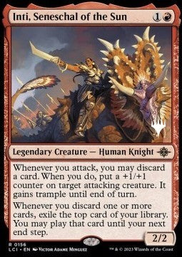 Inti, Seneschal of the Sun (V.2) - The Lost Caverns of Ixalan: Promos (Rare) [PLCI-156]