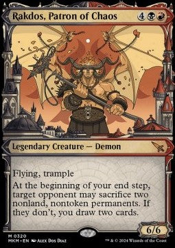 Rakdos, Patron of Chaos (V.1) - Murders at Karlov Manor: Extras (Mythic) [XMKM-320]