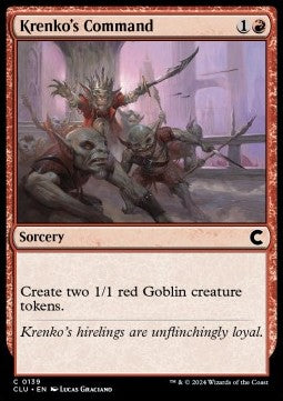 Krenko's Command - Ravnica: Cluedo Edition (Common) [CLU-139]