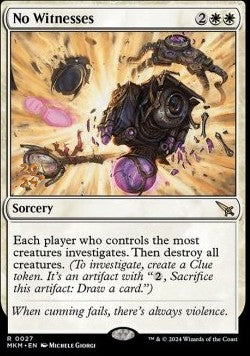 No Witnesses (V.1) - Murders at Karlov Manor: Promos (Rare) [PMKM-27]