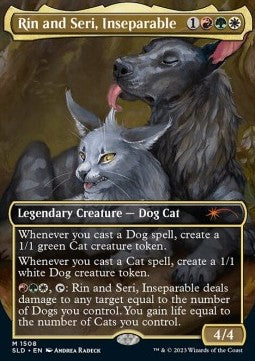 Rin and Seri, Inseparable (V.1) - Secret Lair Commander Deck: Raining Cats and Dogs (Mythic) [SLDRCD-1508]