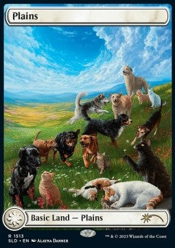 Plains - Secret Lair Commander Deck: Raining Cats and Dogs (Land) [SLDRCD-1513]