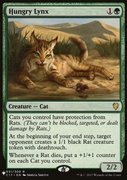 Hungry Lynx - Secret Lair Commander Deck: Raining Cats and Dogs (Rare) [SLDRCD-31]