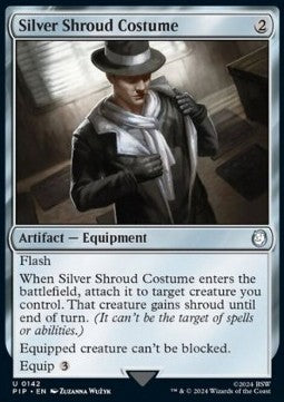 Silver Shroud Costume - Universes Beyond: Fallout (Uncommon) [PIP-142]