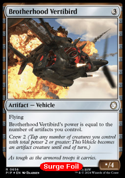 Brotherhood Vertibird (V.2) - Universes Beyond: Fallout: Extras (Rare) [XPIP-656]
