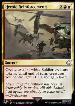 Heroic Reinforcements - Universes Beyond: Fallout (Uncommon) [PIP-218]