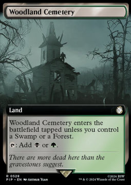 Woodland Cemetery (V.1) - Universes Beyond: Fallout: Extras (Rare) [XPIP-528]