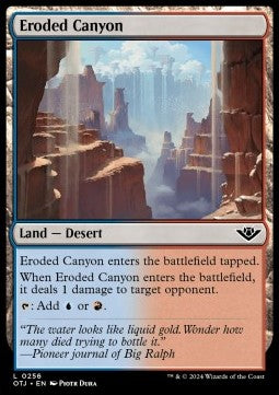 Eroded Canyon - Outlaws of Thunder Junction (Land) [OTJ-256]