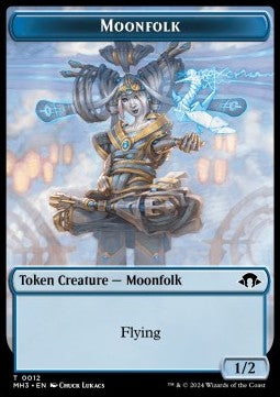 Moonfolk Token (Blue 1/2) - Modern Horizons 3: Tokens (Token) [TMH3-T12]