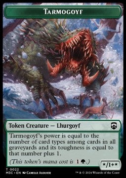 Tarmogoyf Token (G */1+*) // Saproling Token (G 1/1) (V.1) - Modern Horizons 3: Tokens (Token) [TMH3-CT 22/21]