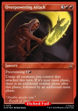 Overpowering Attack - Universes Beyond: Assassin's Creed: Extras (Uncommon) [XACR-218]