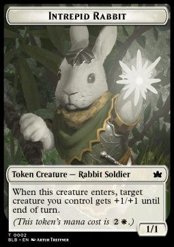 Intrepid Rabbit Token (White 1/1) - Bloomburrow: Tokens (Token) [TBLB-T02]
