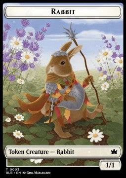 Rabbit Token (White 1/1) - Bloomburrow: Tokens (Token) [TBLB-T03]