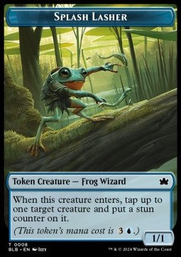 Splash Lasher Token (Blue 1/1) - Bloomburrow: Tokens (Token) [TBLB-T08]