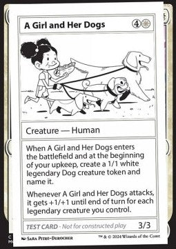 A Girl and Her Dogs
