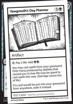 Yawgmoth's Day Planner