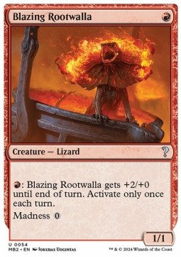Blazing Rootwalla - Mystery Booster 2 (Uncommon) [MB2-54]